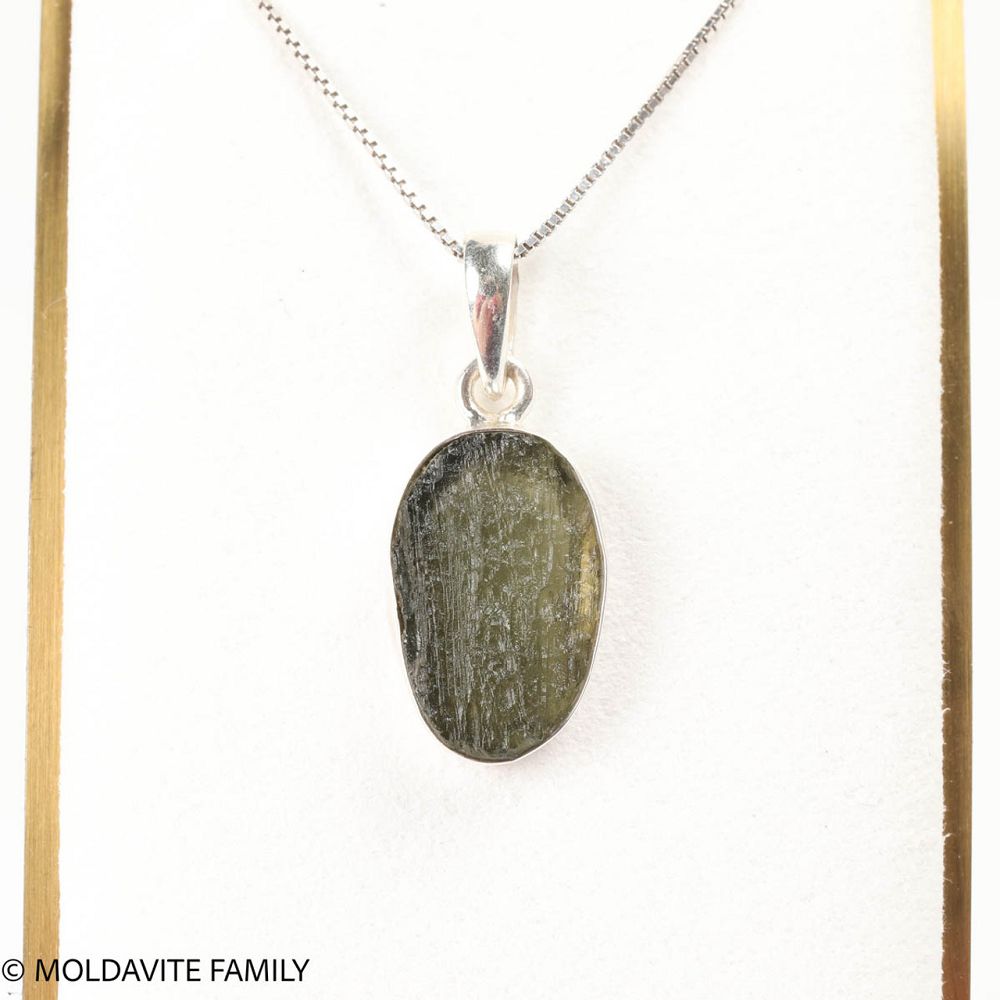 Sterling Silver Moldavite Pendant