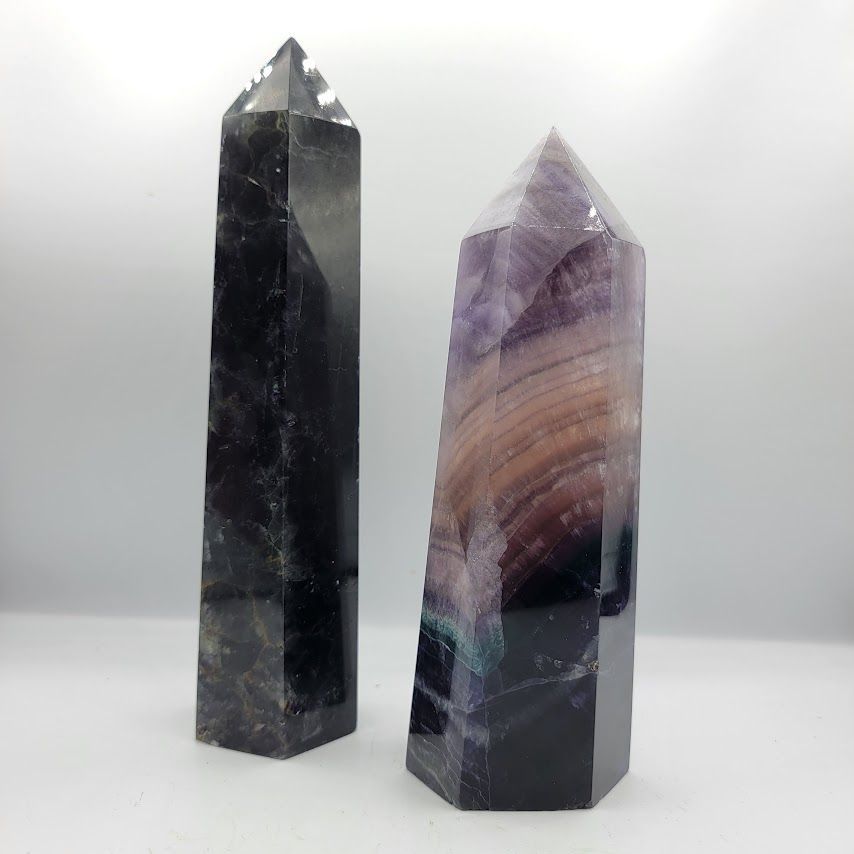 Fluorite Purple Obelisk - Large