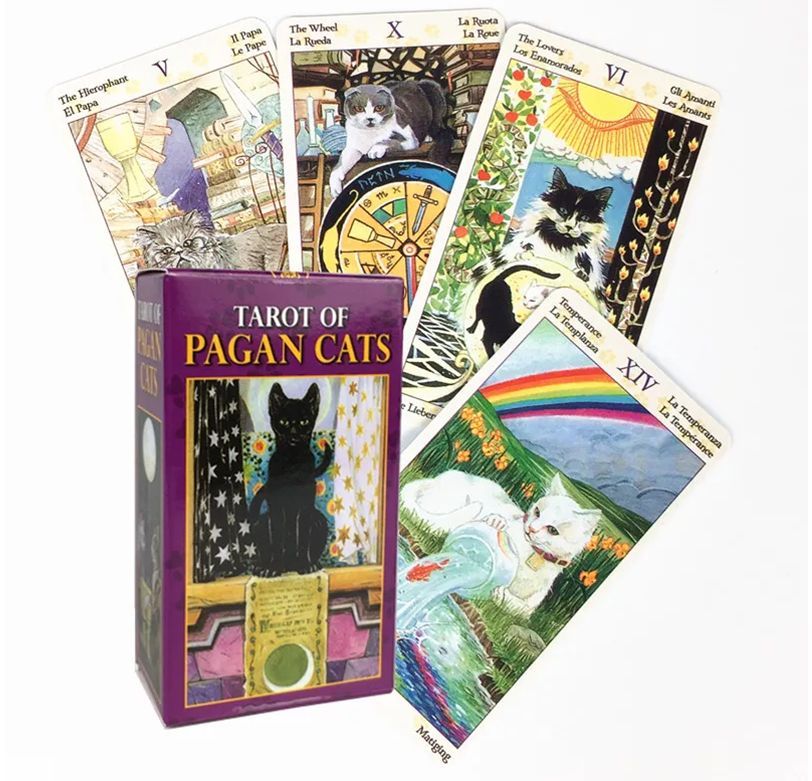 Pagan Cats Mini tarot deck