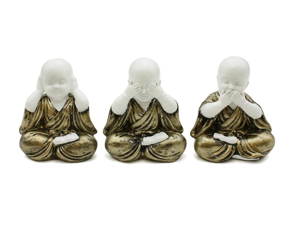 See, Hear, Speak No Evil Monk - Statue (Set of 3)