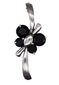 Sterling Silver Black Onyx Butterfly - Pendant