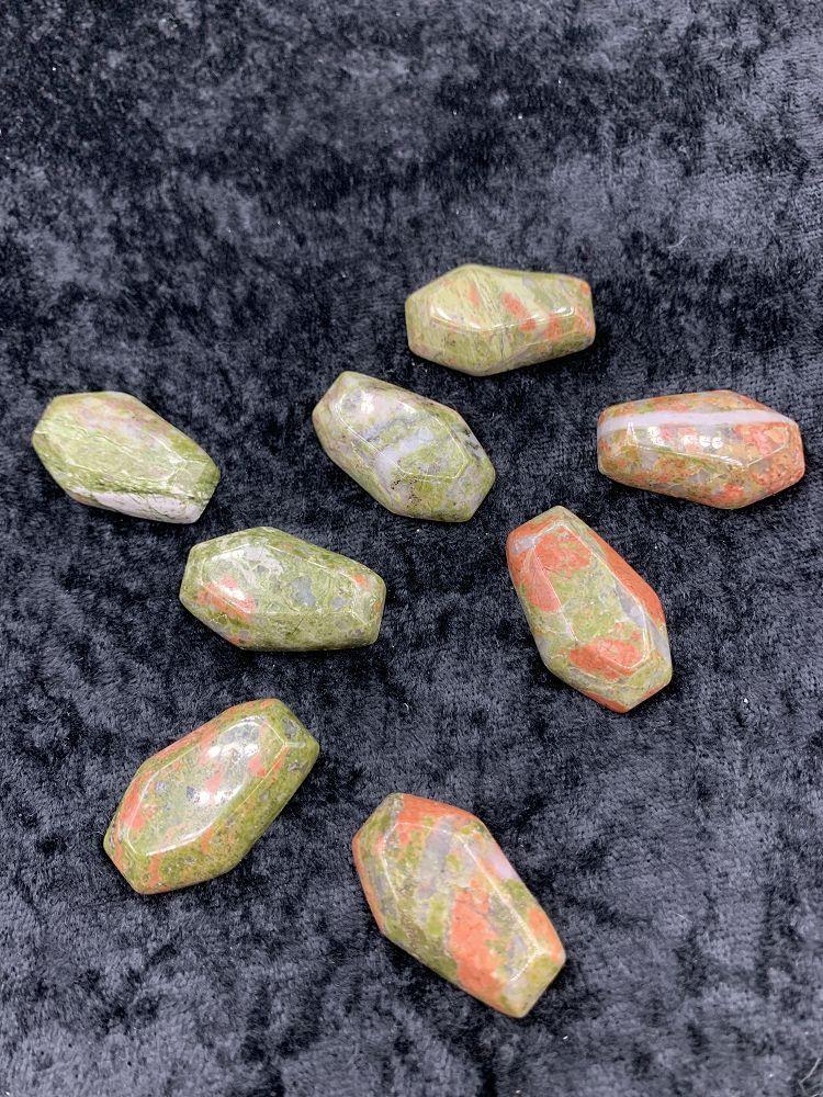 Unakite Gemstone Coffin