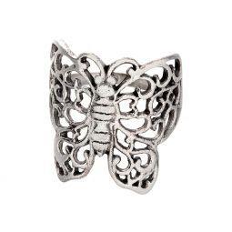 Sterling Silver Butterfly Ring - Size 7