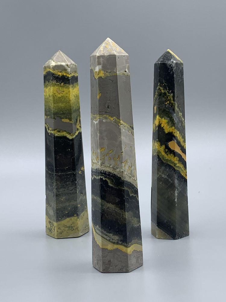 Bumblebee Jasper Obelisk - Large