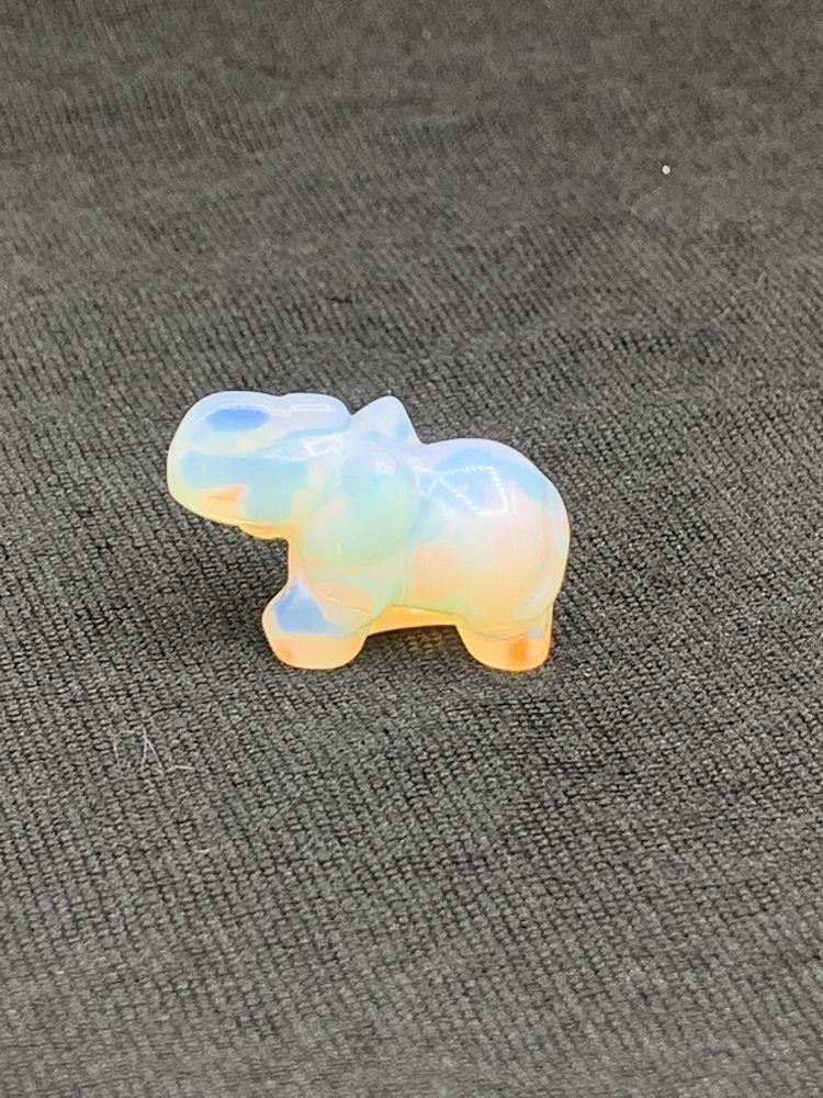 Opalite Gemstone Elephant