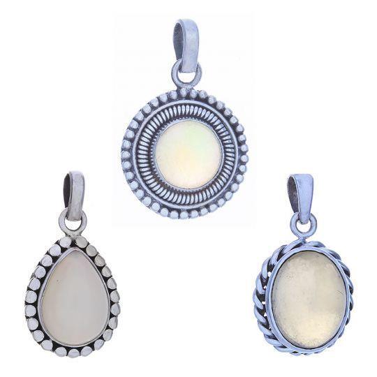 Sterling Silver Opal - Pendant