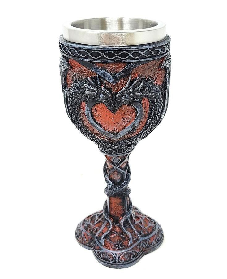 Medieval Double Dragon Heart