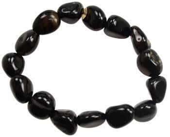 Black Obsidian Tumbled Stone Bracelet