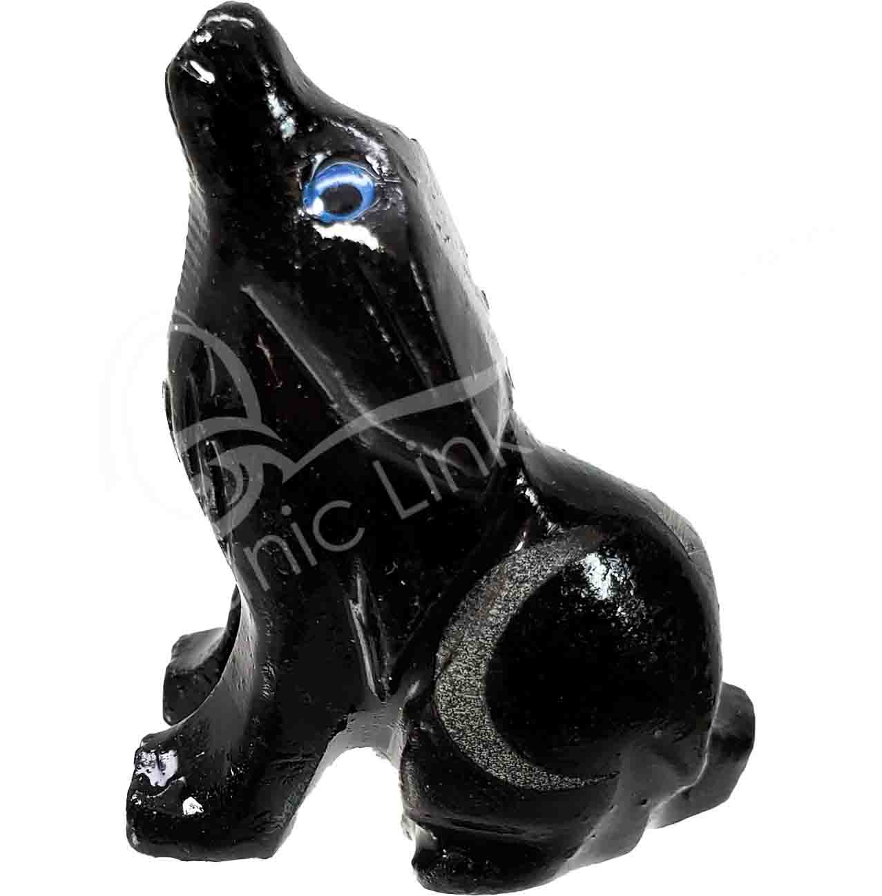 Black Onyx Wolf - Carving