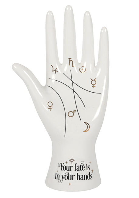 Palmistry Hand - White