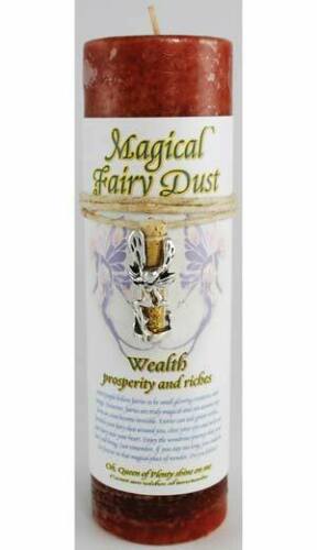 Wealth Pillar Candle w Fairy