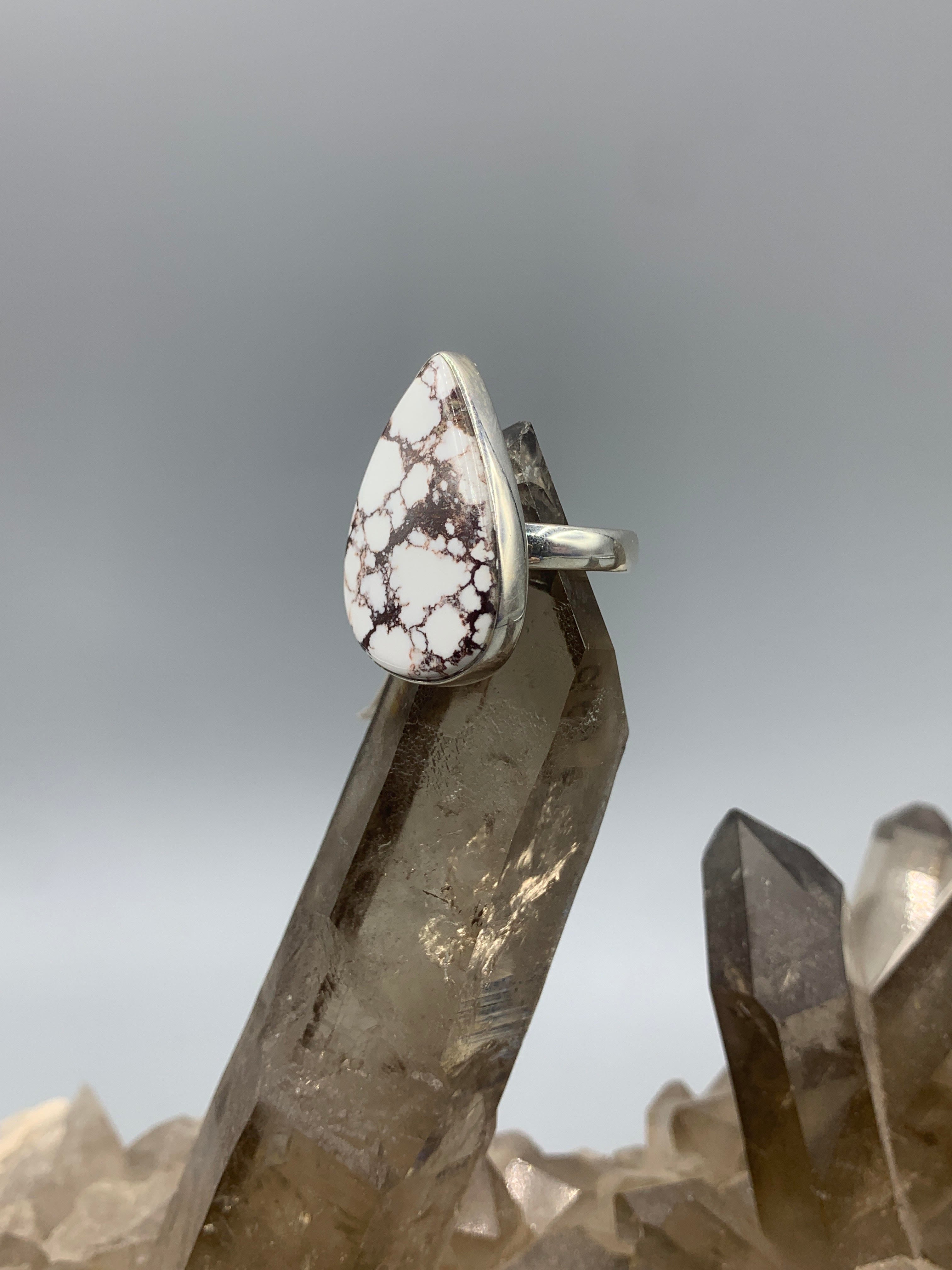 Wildhorse Jasper Sterling Silver Ring - Size 7