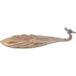 Ceramic Peacock - Incense Burner (9")