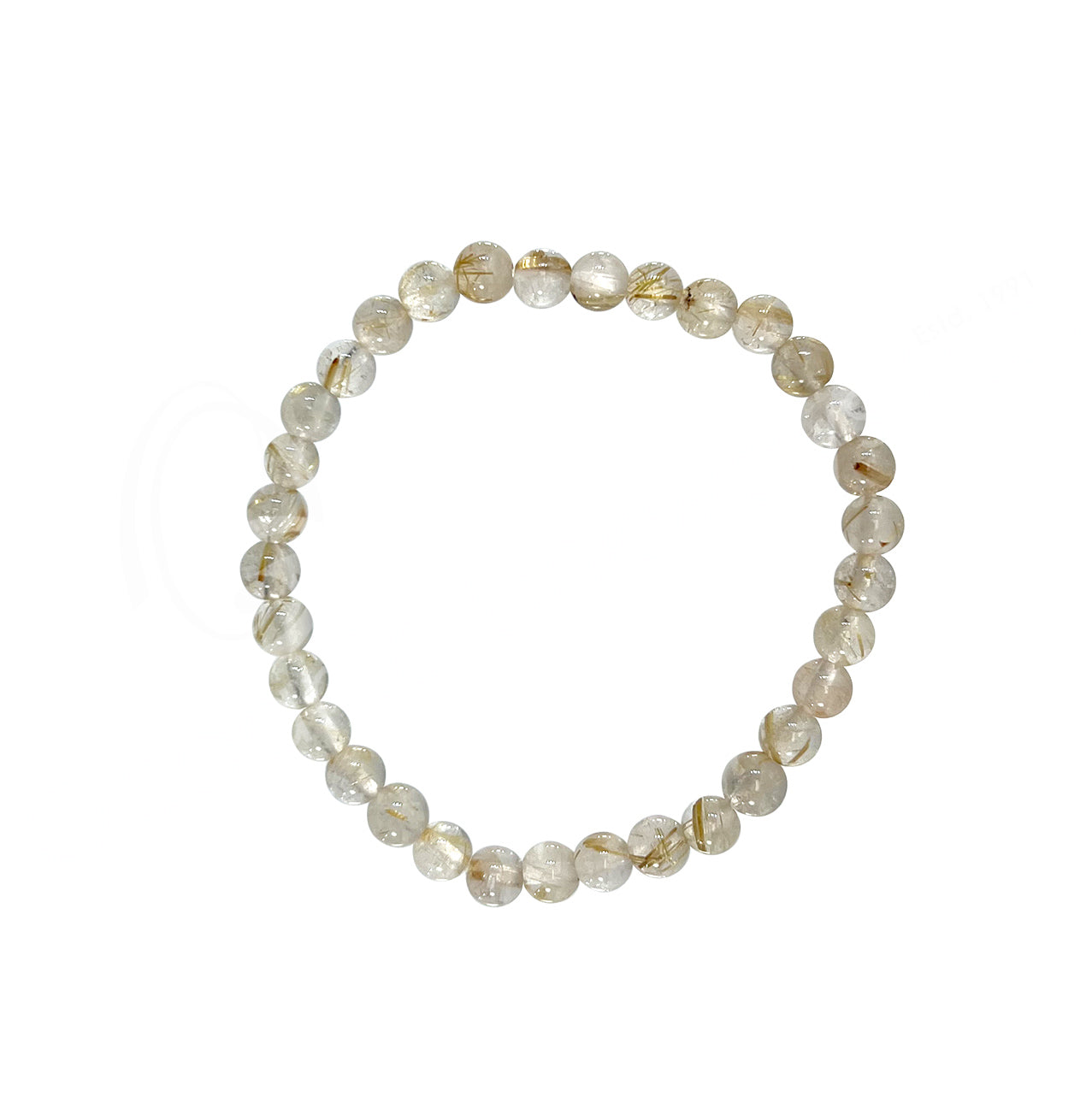 Rutilated Quartz Bracelet (6mm)