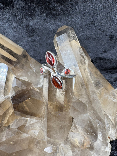 Sterling Silver Garnet Ring
