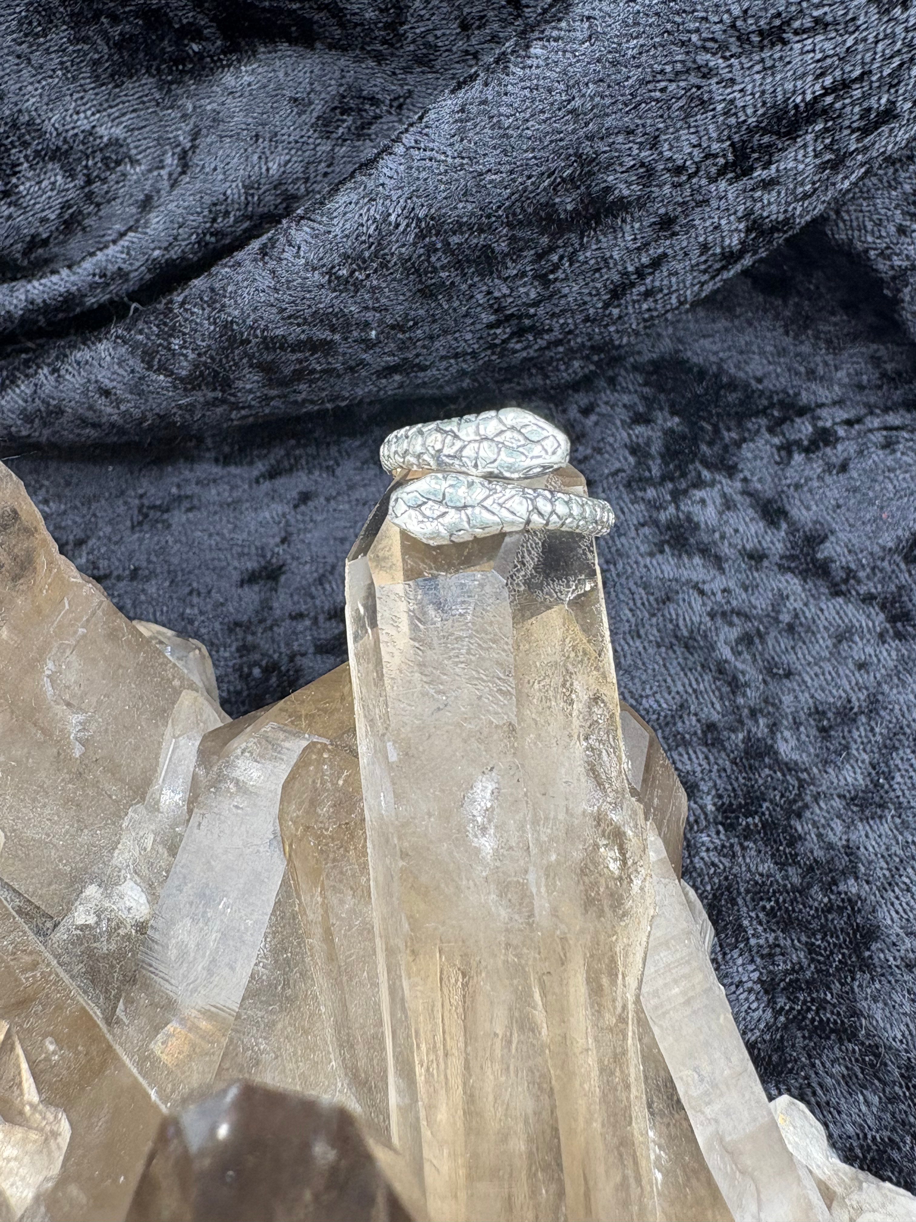 Sterling Silver Snake Ring - Size 9