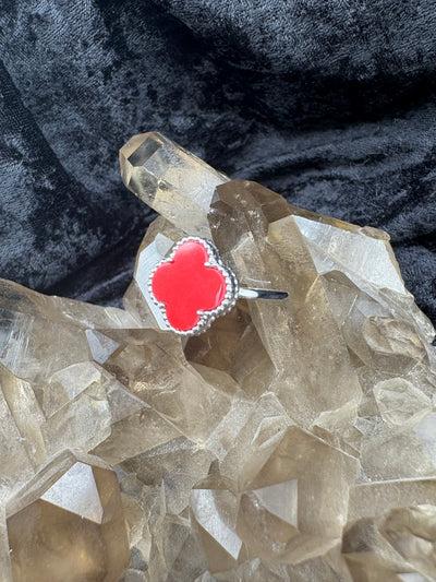 Sterling Silver Clover Ring