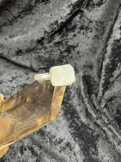 Rainbow Moonstone Sterling Silver Ring