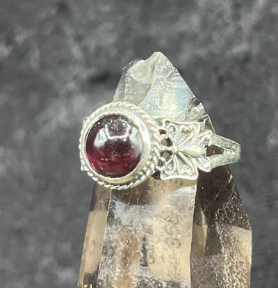 Sterling Silver Garnet Ring