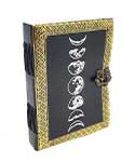 Black Moon Phase Leather Journal