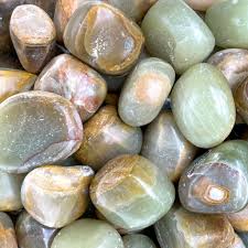 Green Aragonite Tumbled