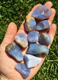 Large Blue Chalcedony Tumbled