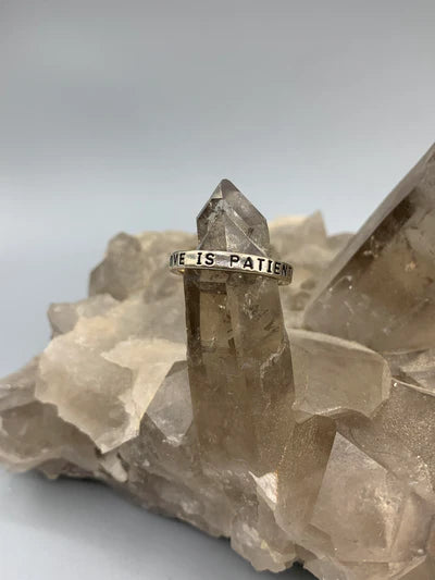 Sterling Silver Phrase Bands