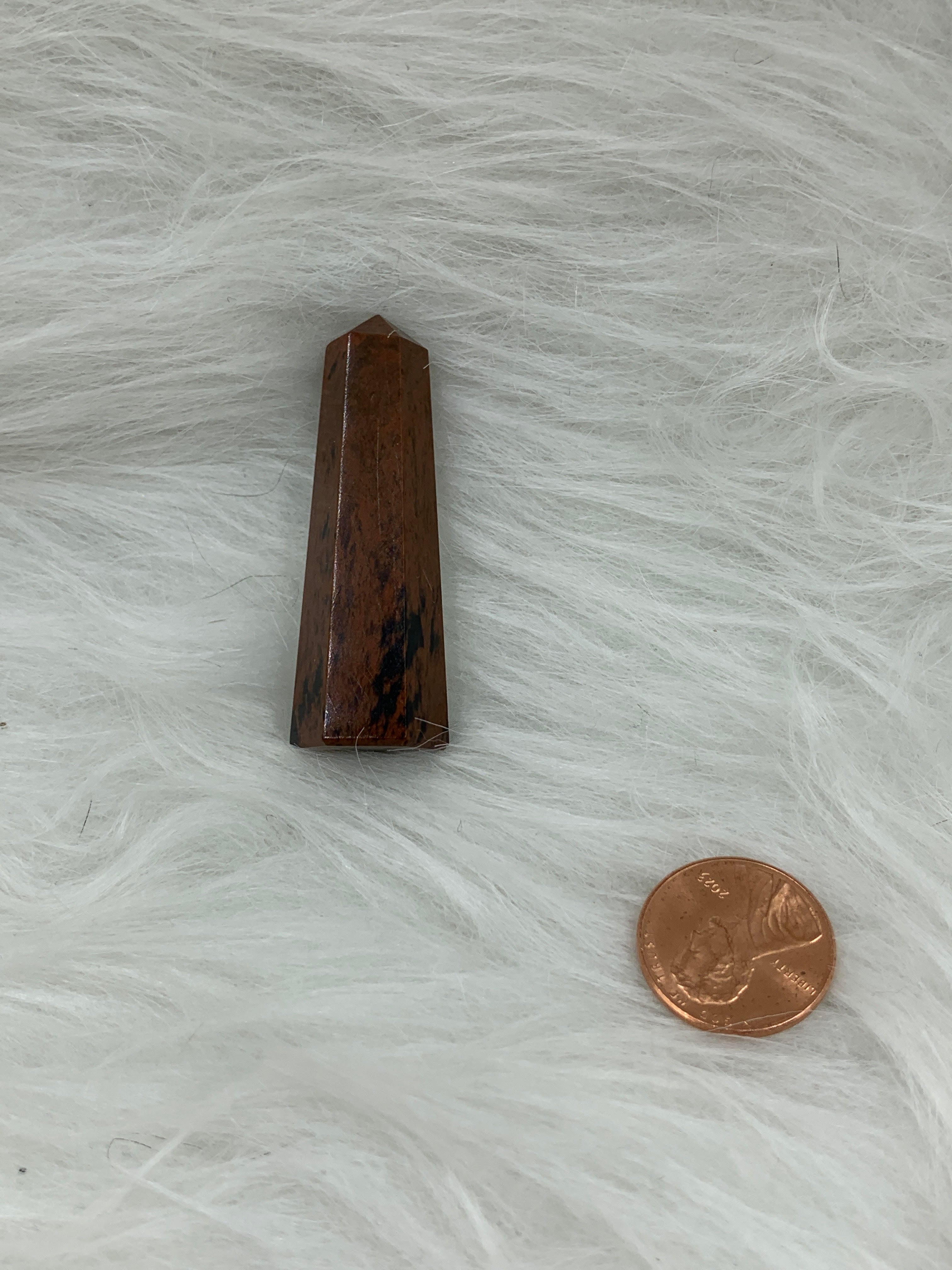 Mahogany Obsidian Obelisk (A Quality) - Mini