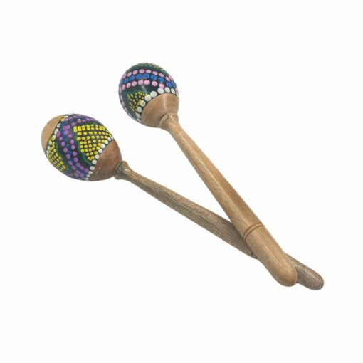 Hand-Painted Maraca - 1 pc (9.5"L)