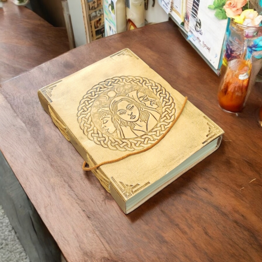 Mother Maiden Crone Leather Journal 5x7