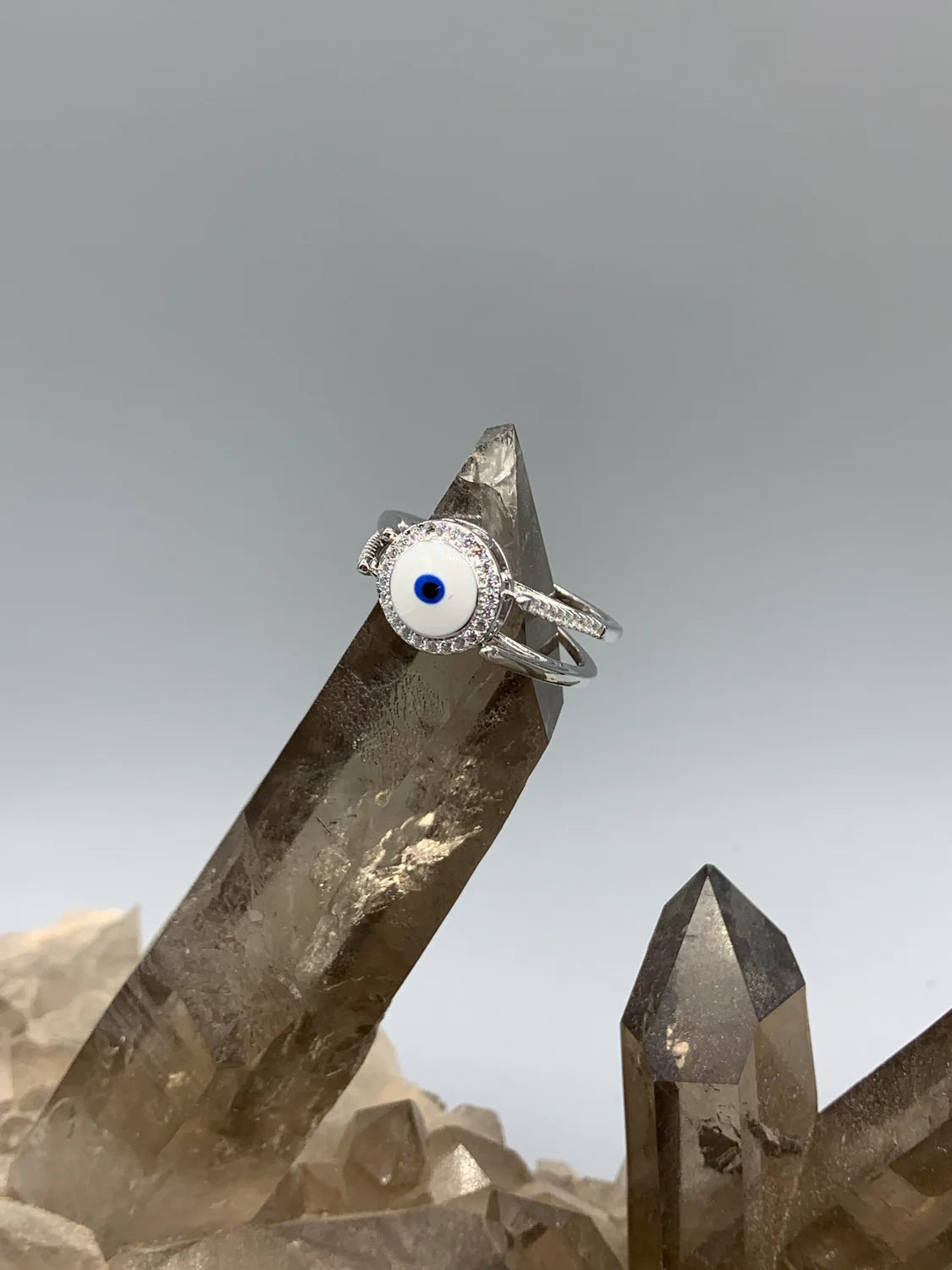 Reversible Evil Eye Sterling Silver Ring