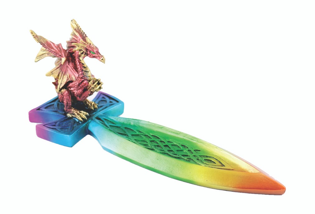Rainbow Dragon - Incense Burner (10")